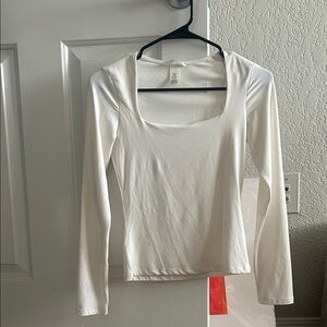 H&M Cream Long Sleeve Top
